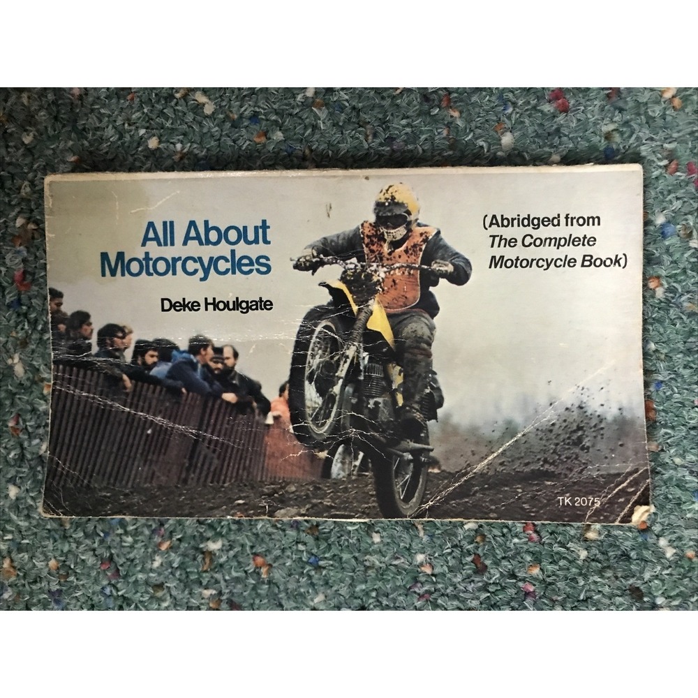 Scholastic All About Motorcycles Paperback‎ Multi Vintage 1976 Retro Biker 70s